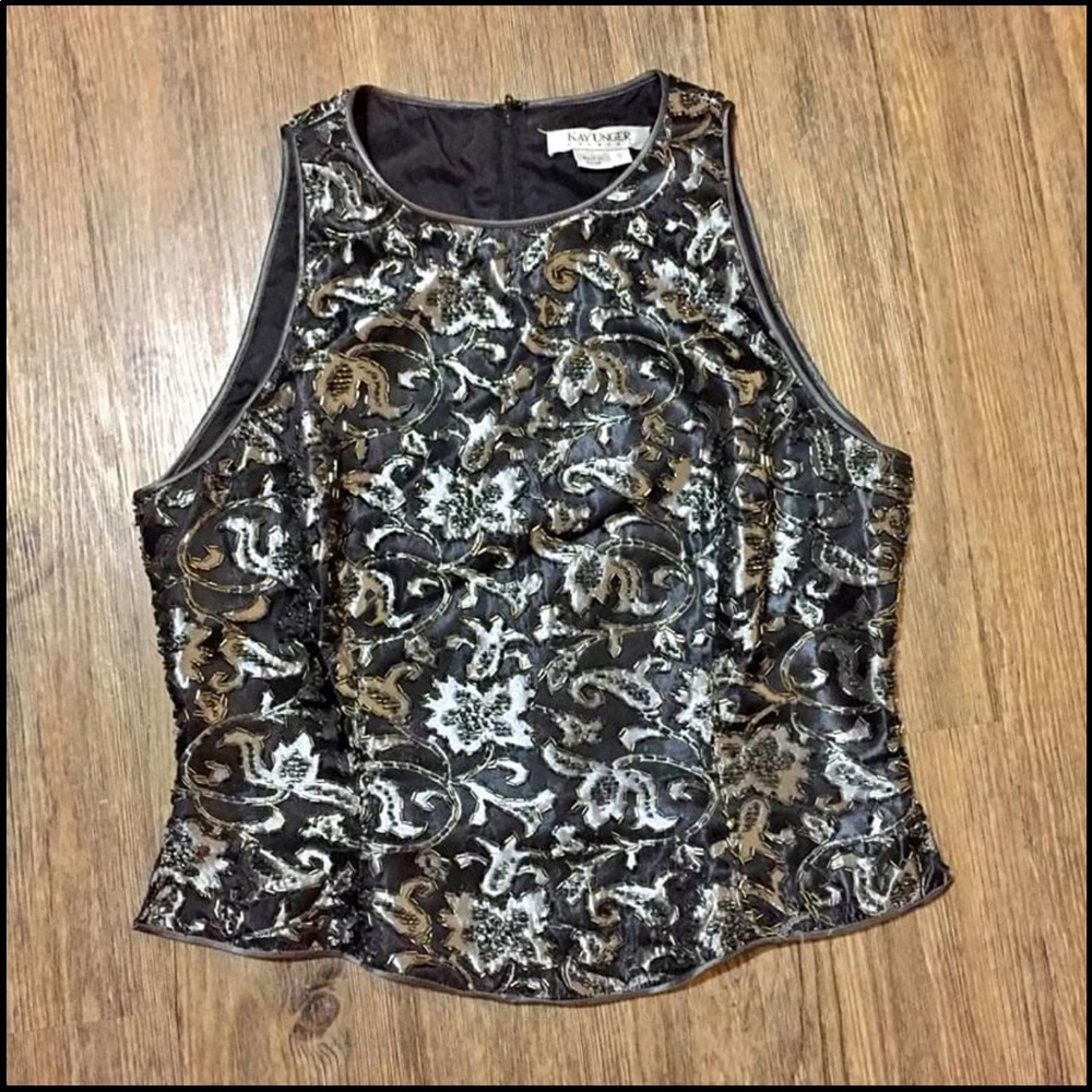 Beaded Crop Top